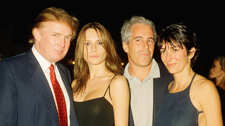 Donald and Melania Trump with Jeffrey Epstein and Ghislaine Maxwell