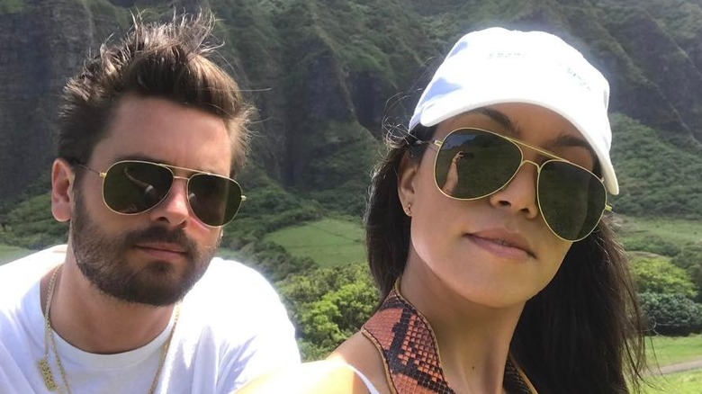 Kourtney Kardashian and Scott Disick selfie