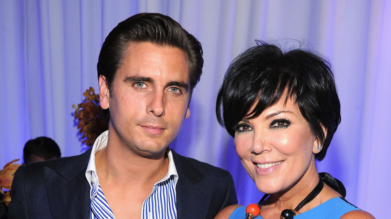 Scott Disick poses with Kris Jenner