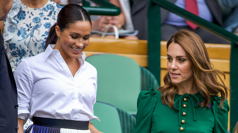 Meghan Markle and Kate Middleton conversation