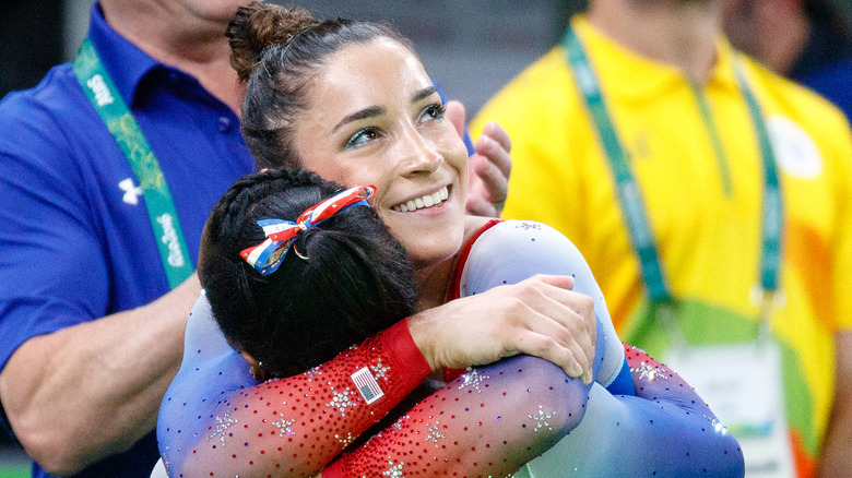 Aly Raisman with Simone Biles