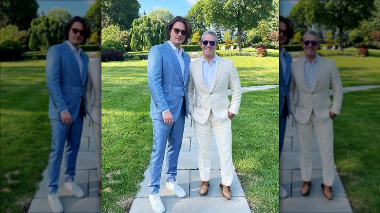 John Mayer and Andy Cohen oustide