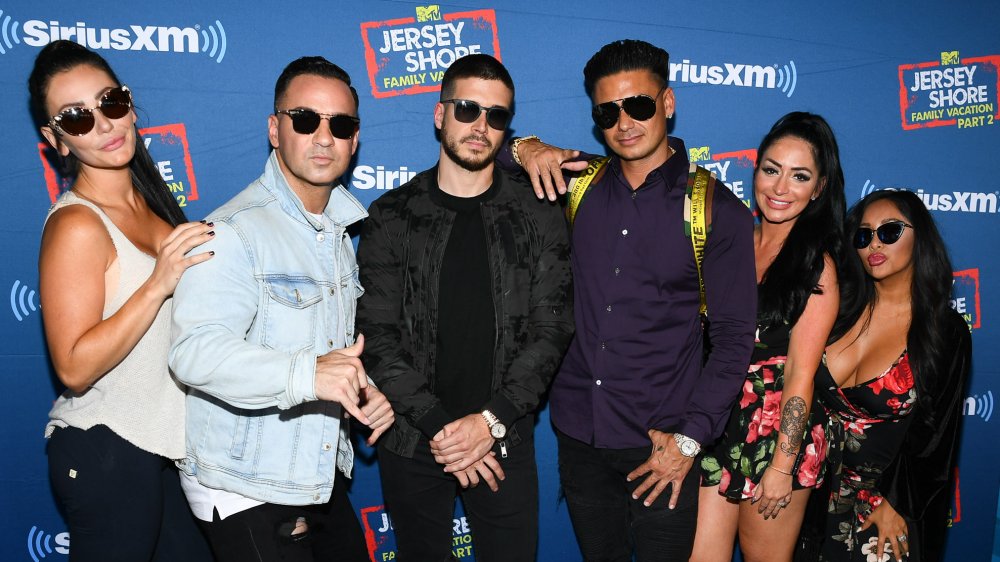 Jenni 'JWoww' Farley, Mike 'The Situation' Sorrentino, Vinny Guadagnino, Paul 'Pauly D' DelVecchio, Angelina Pivarnick, Nicole 'Snooki' Polizzi 