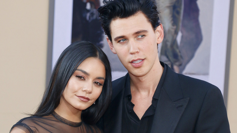 Vanessa Hudgens and Austin Butler posing