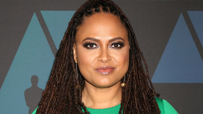 Ava DuVernay wearing green