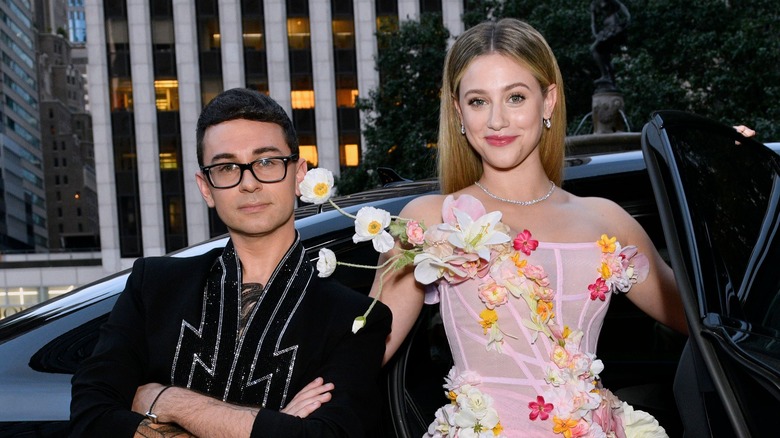 Christian Siriano and Lili Reinhart attend the Met Gala