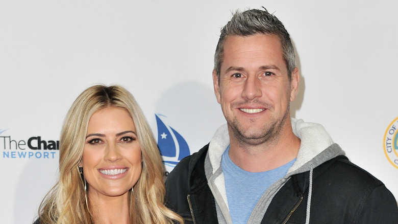 Christina Hall and Ant Anstead smiling