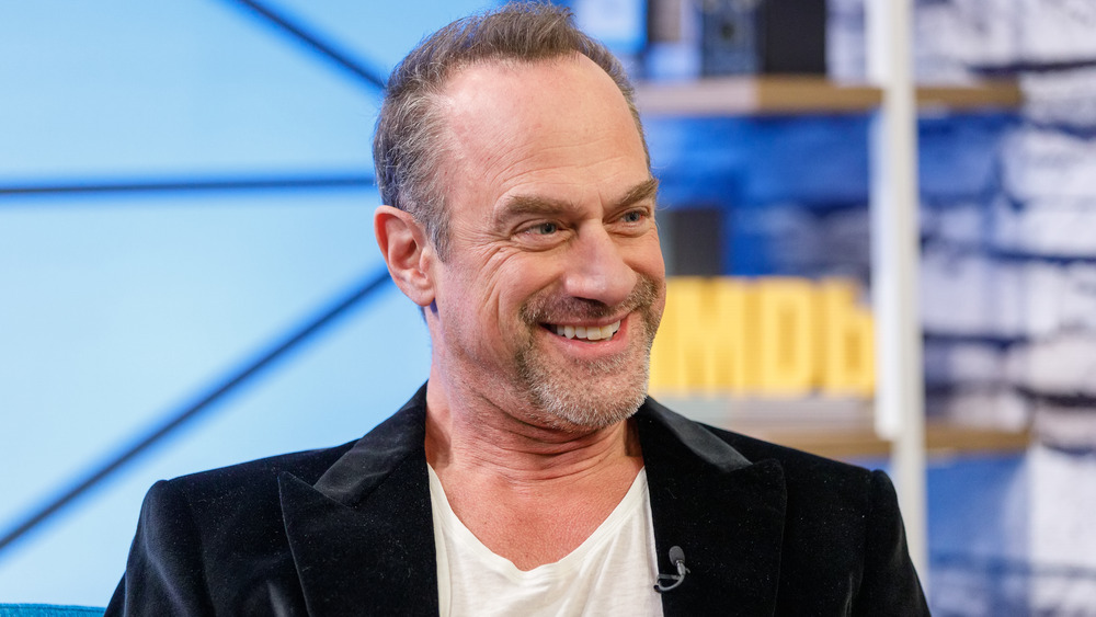 Christopher Meloni being interviewed 