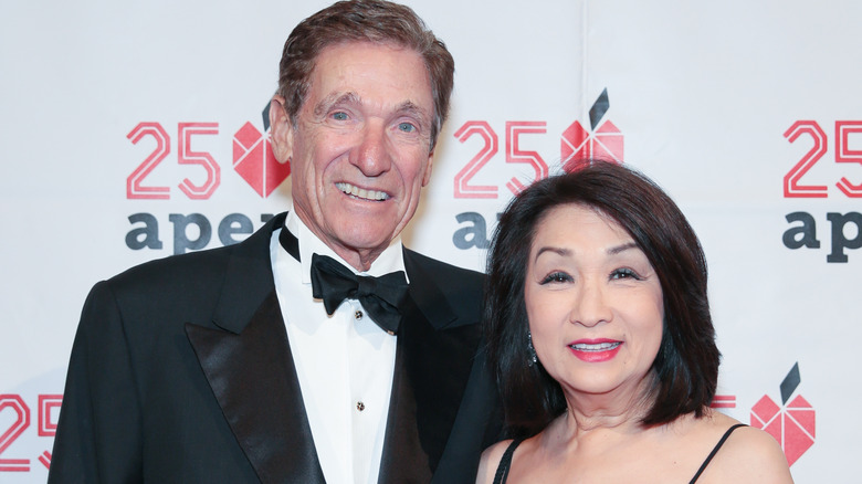 Connie Chung Maury Povich smiling