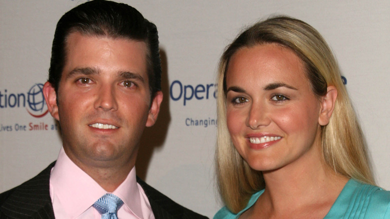 Donald Trump Jr. and Vanessa Trump posing