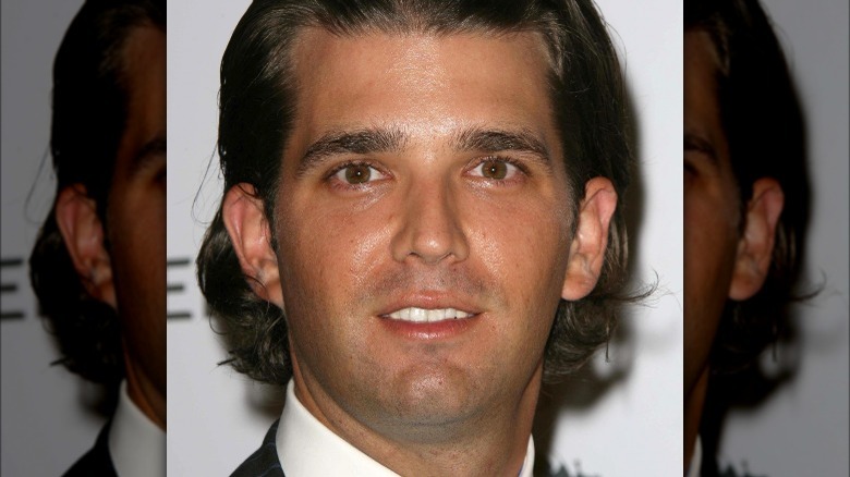 Donald rump Jr smiling