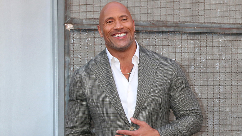 Dwayne Johnson smiling