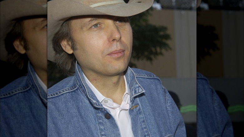 Dwight Yoakam looking pensive