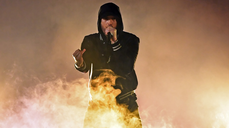 Eminem performing iHeartRadio 2018