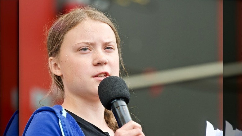 Greta Thunberg speaking