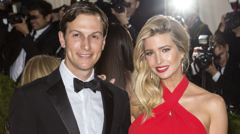 Ivanka Trump and Jared Kushner smiling