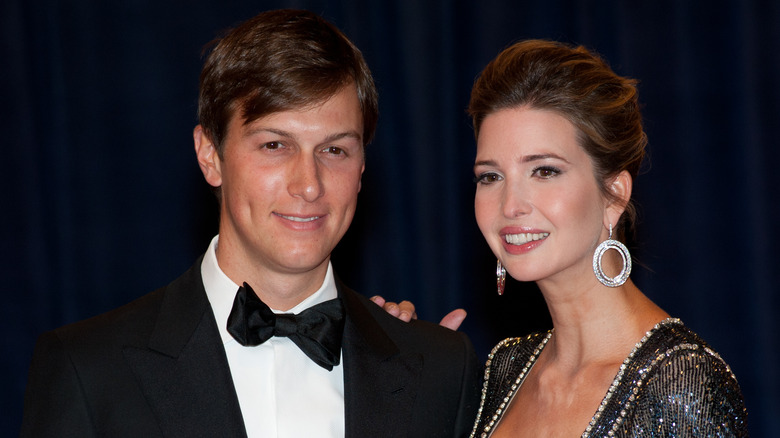 Ivanka Trump and Jared Kushner smiling