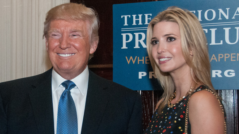 Donald and Ivanka Trump smiling 