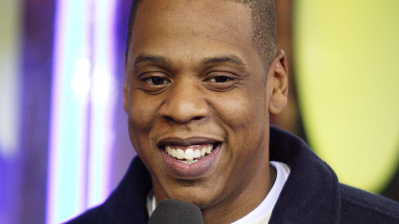 Jay-Z smiling in an interview 