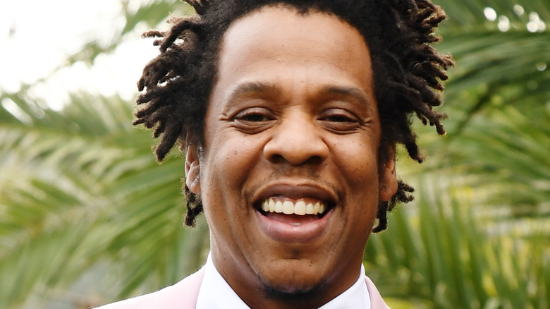 Jay-Z smiling at Roc Nation event