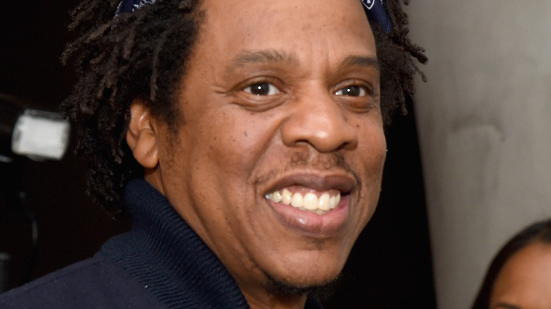 Jay-Z smiling at event