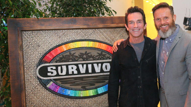 Jeff Probst and Mark Burnett celebrate 'Survivor'