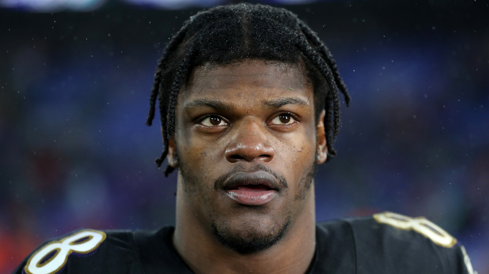 Lamar Jackson close-up