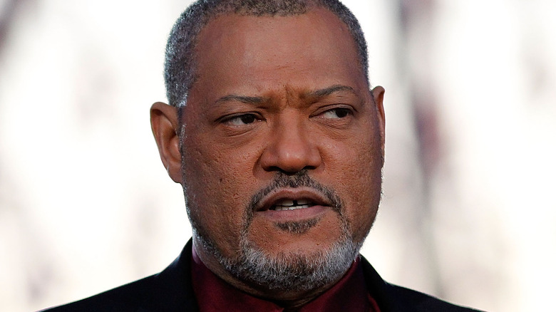 Laurence Fishburne looking to the side