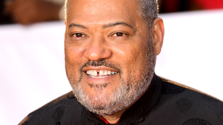 Laurence Fishburne wearing black