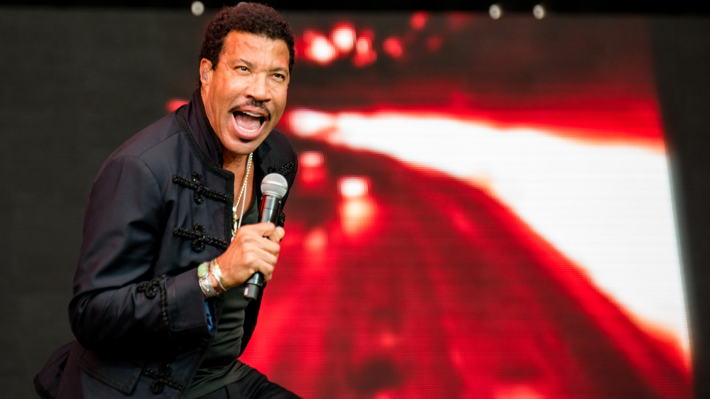 Lionel Richie performing on stage