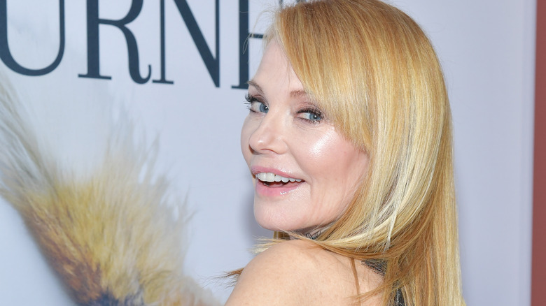 Marg Helgenberger looking over shoulder