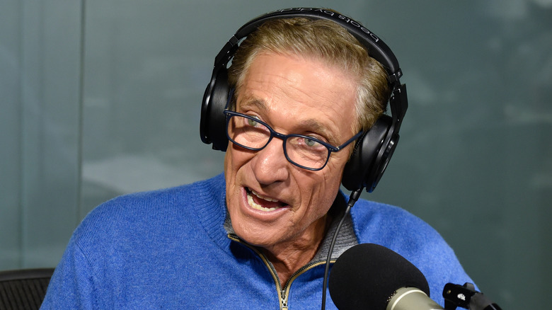 Maury Povich wearing blue