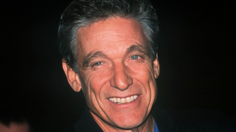 Maury Povich in a bomber jacket