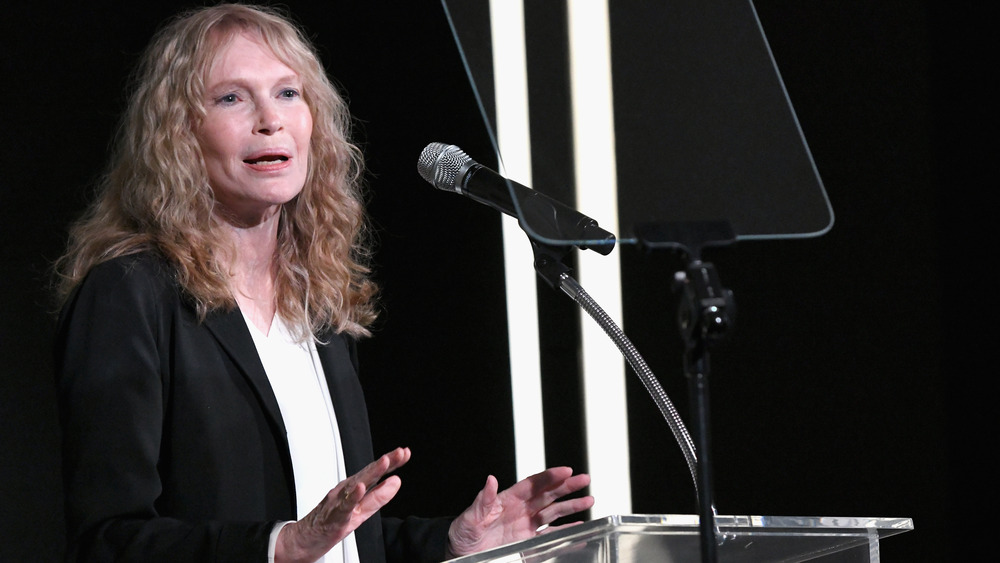 Mia Farrow at event 