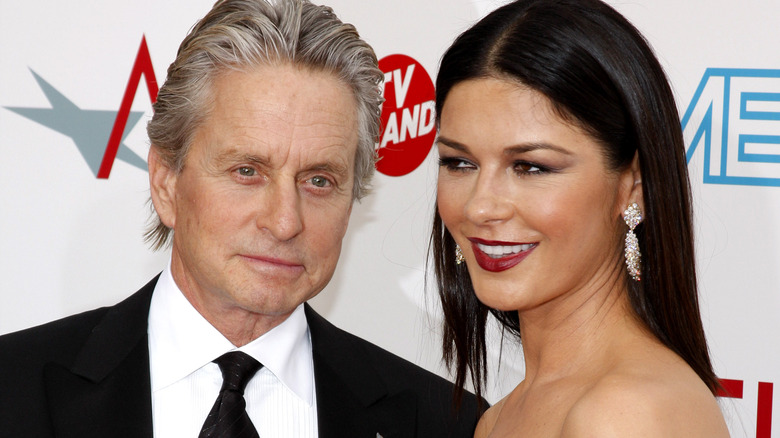 Michael Douglas Catherine Zeta-Jones smiling