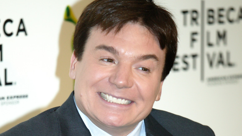 Mike Myers looking mischievous 