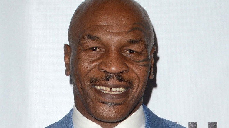 Mike Tyson smiling