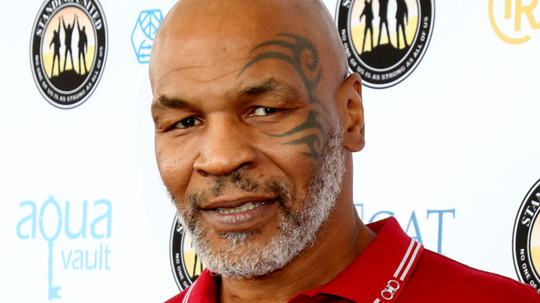 Mike Tyson posing