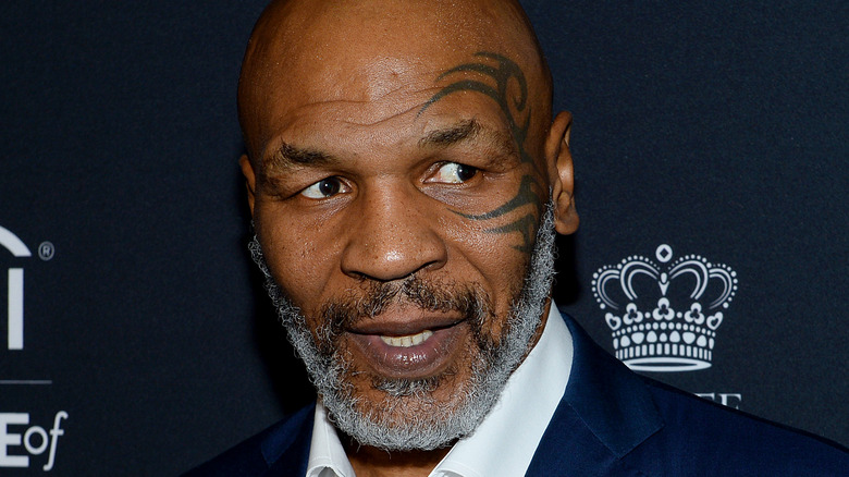 Mike Tyson looking away