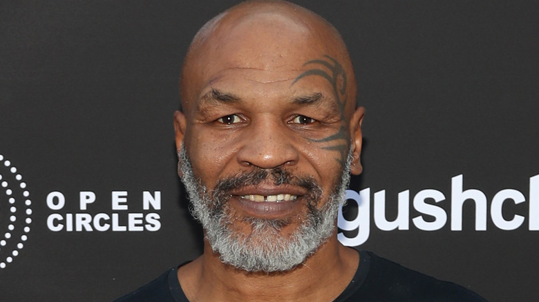 Mike Tyson smiling