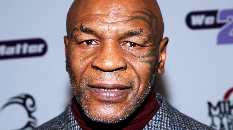 Mike Tyson posing