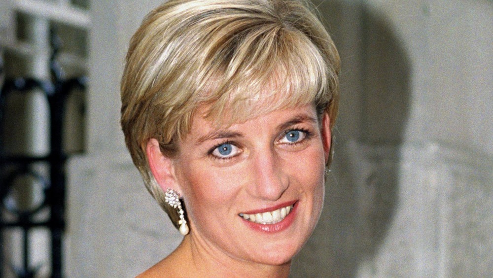 Princess Diana in diamonds and pearls