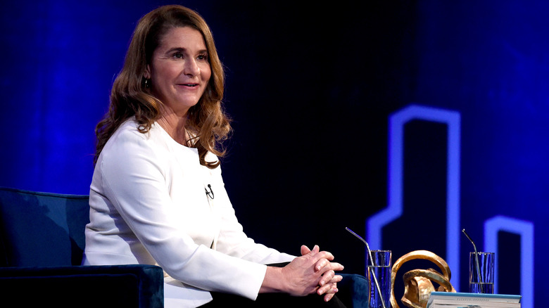 Melinda Gates speaking during Oprah's SuperSoul Conversations