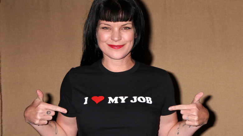 Pauley Perrette posing