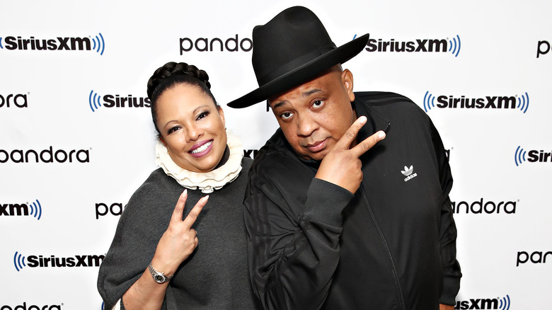 Rev Run and wife Justine on the red carpet