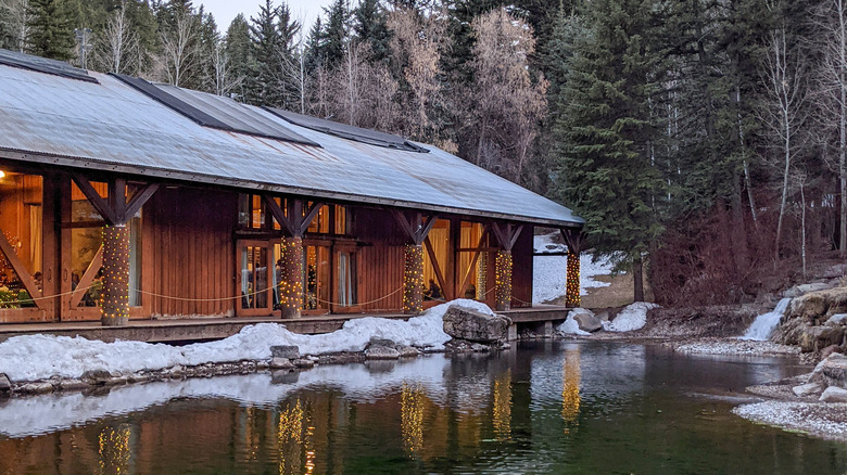 Creekside Cafe by the water at Sundance Resort