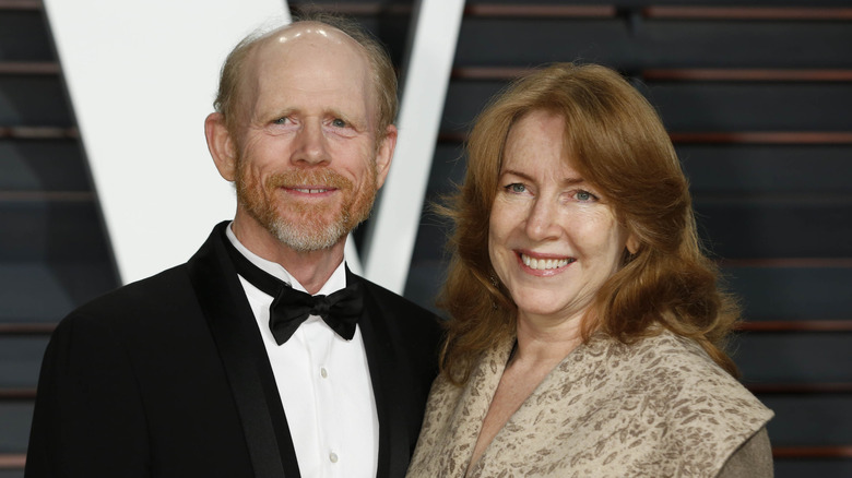 Ron Howard, Cheryl Howard posing