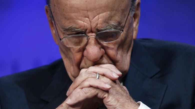 Rupert Murdoch frowning