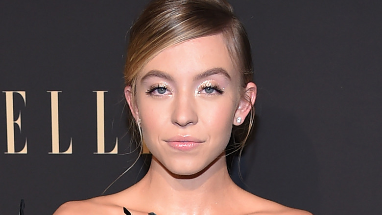 Sydney Sweeney with a side part