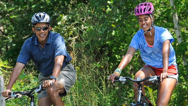 Barack and Malia Obama